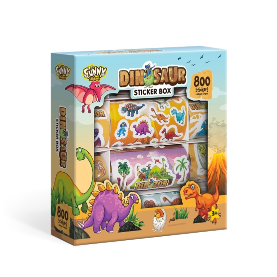 Dinosaur Sticker Box